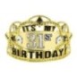 Tiara oro cumpleaños edad personalizable