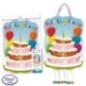 Piñata tarta cumpleaños 30x47 cm