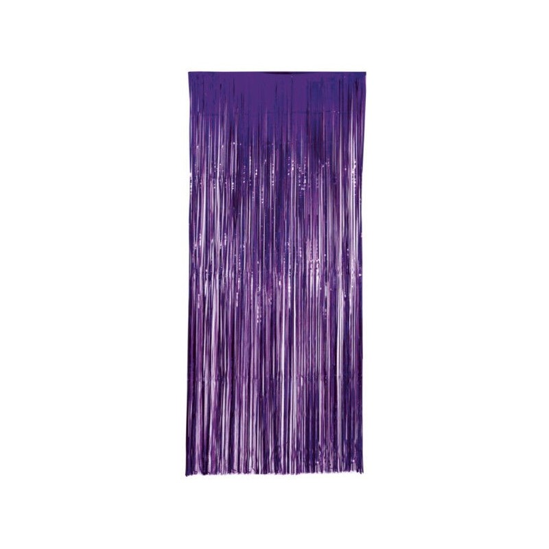 Cortina morado metalizada 1x240 cm