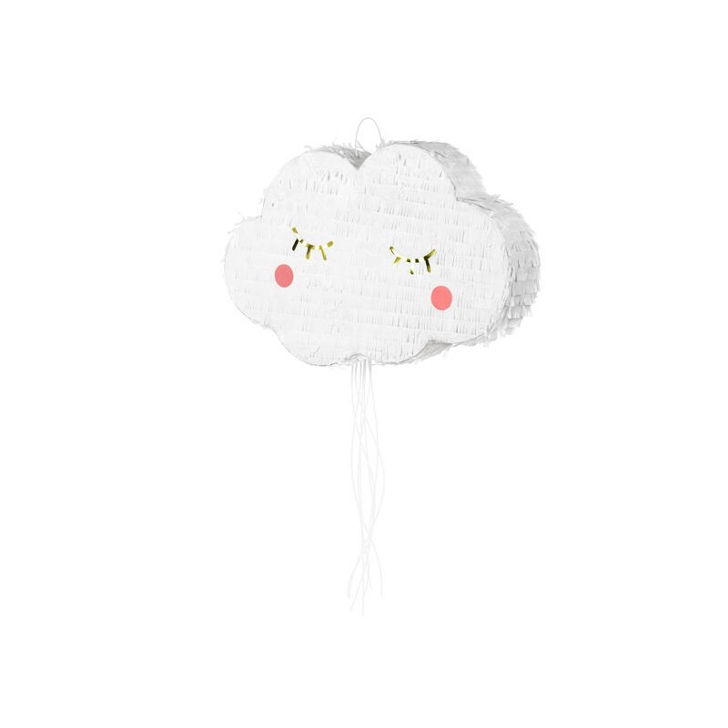Piñata nube blanca 50x32 cm
