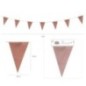 Banderin triangular oro rosa 10 mt