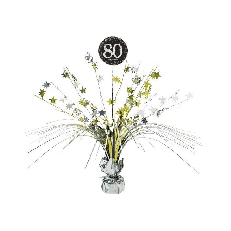 Centro mesa 80 cumpleaños