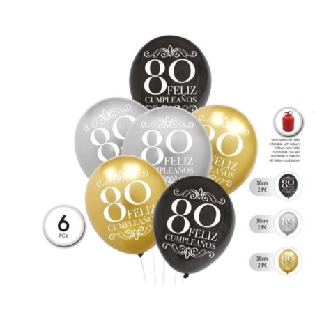 Globos-80-cumpleanos-latex-6-uds-30-cm-8433584538591-53859