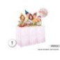 Falda mesa cortina rosa 275x74 cm