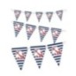 Banderin marinero 3 metros guirnalda triangular papel