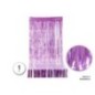 Cortina flecos fucsia brillo 1x2 metros