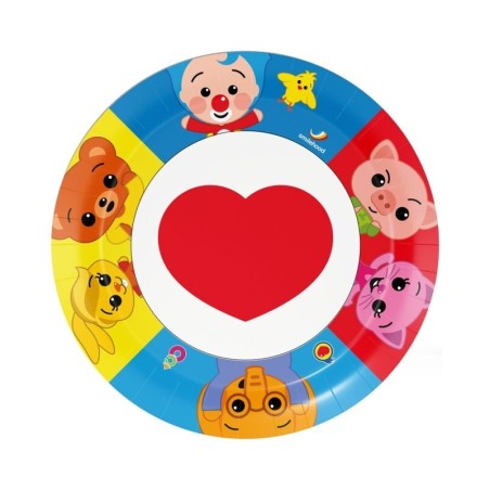 Platos-Payaso-Plim-Plim-8-uds-23-cm-8435743005425-BS10572