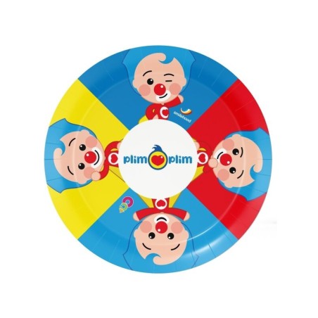 Platos-Payaso-Plim-Plim-8-uds-18-cm-8435743005432-BS10573