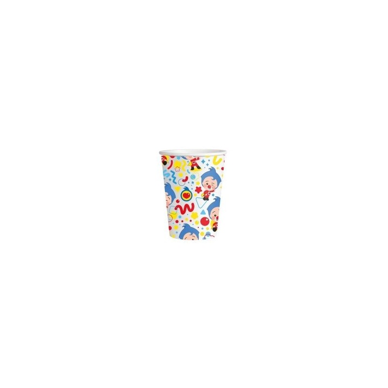 Vasos Payaso Plim Plim 8 uds
