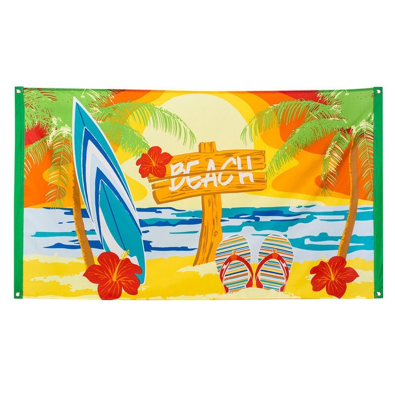 Bandera fiesta verano surfista o halwaiana 90x150 cm