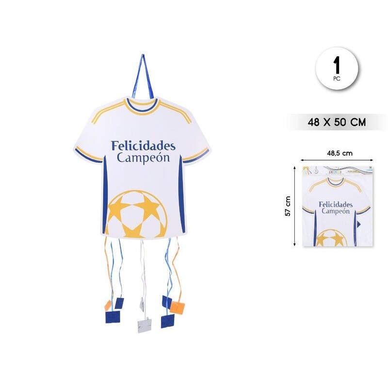 Piñata camisa blanca Real Madrid 48x50 cm