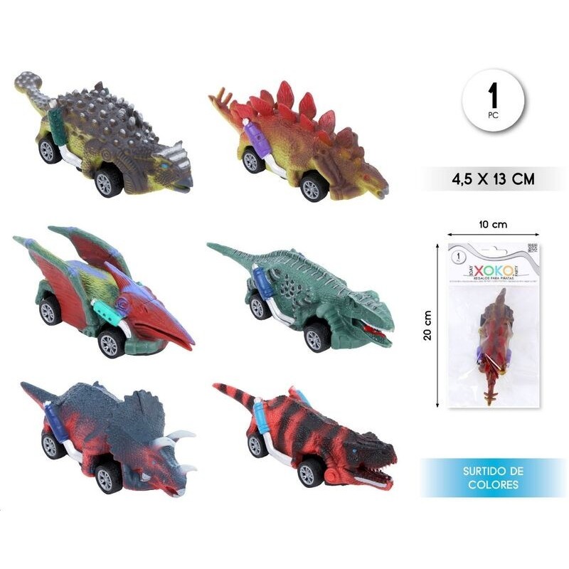 Dinosaurio ruedas piñatas 1 Ud
