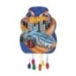 Piñata cumpleaños Hot Wheels 33x46 cm