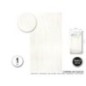Cortina flecos blanca 1x2 metros fiesta