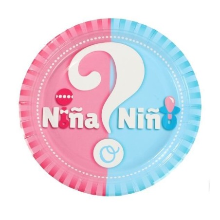 Platos-revelacion-sexo-bebe-6-uds-18-cm-8433584576401-57640