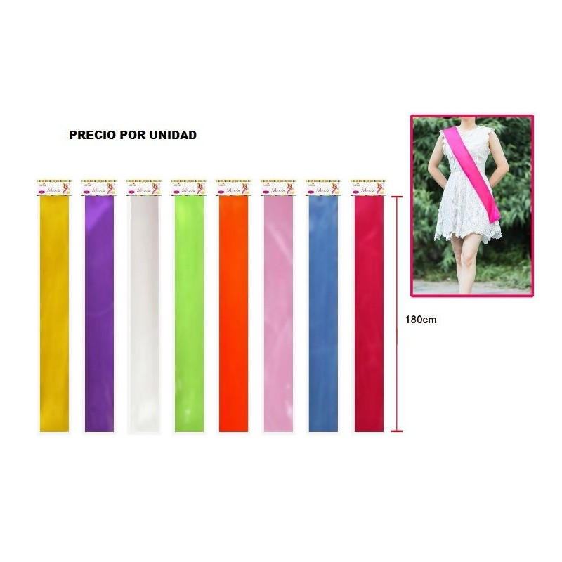 Banda lisa cumpleaños 180 cm personalizable