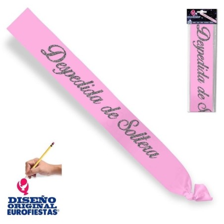 Banda-despedida-de-soltera-rosa-y-plata-purpurina-8435127866055-6605
