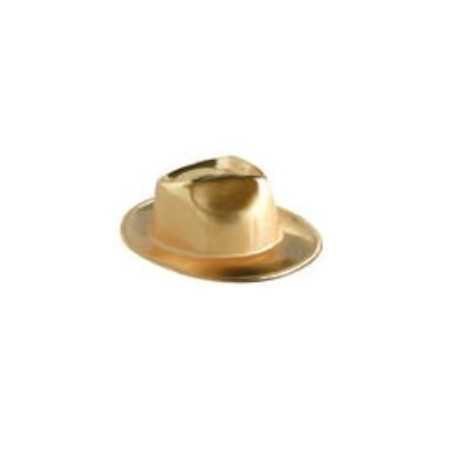 Sombrero vaquero oro plastico unidad
