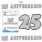 Guirnalda 25 aniversario 2 metros cartel