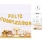 Guirnalda feliz cumpleaños oro 3,5 metros