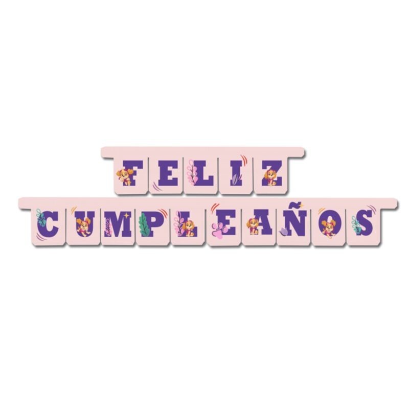Guirnalda Feliz Cumpleaños Skye 3 metros