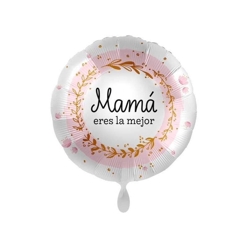 Globo mama eres la mejor foil 43 cm helio o aire