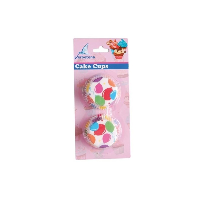 Moldes cup cakes magdalenas globos fiesta