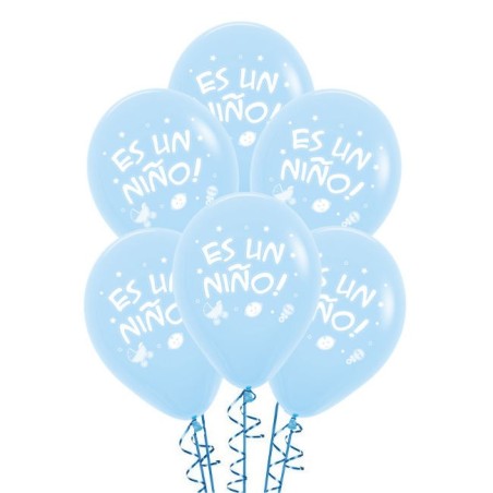 Globo-Azul-Es-un-nino-12-uds-30-cmSempertex-7703340134093-R12-NOA2