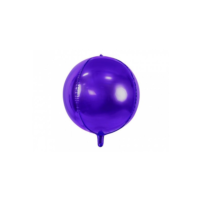 Globo violeta 40 cm redondo orbz