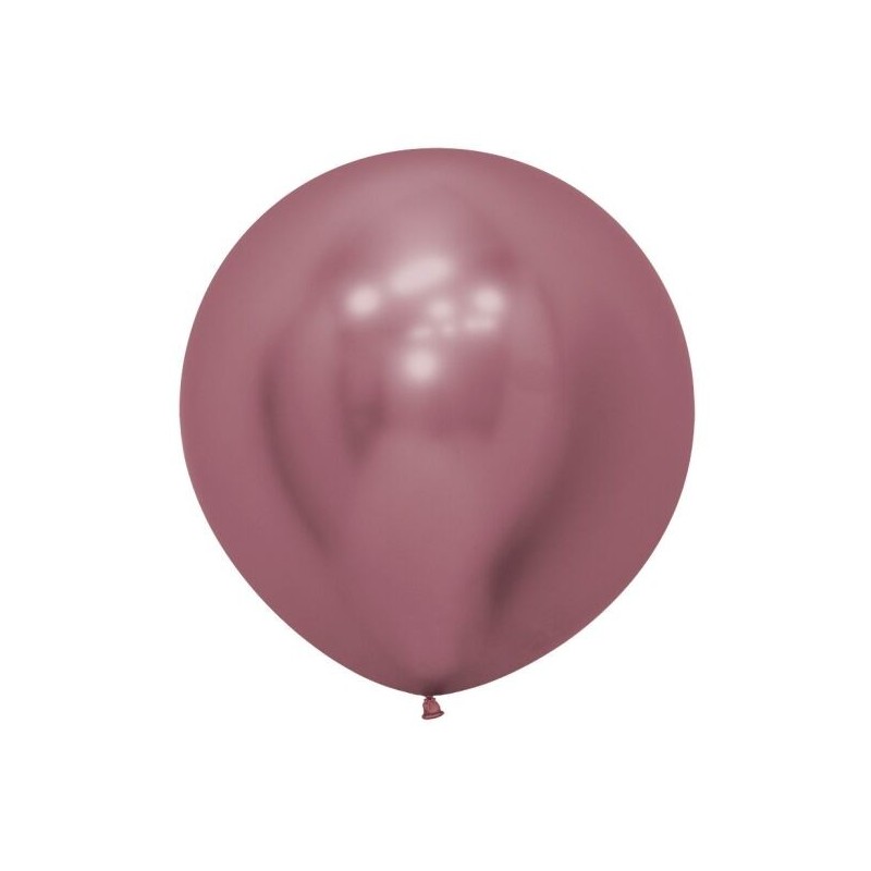 Globo Reflex Rosado 10 uds 60 cm sempertex r25