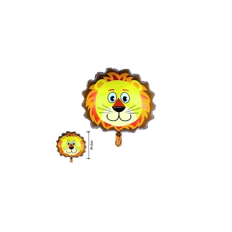 Globo cabeza leon 54 cm helio o aire