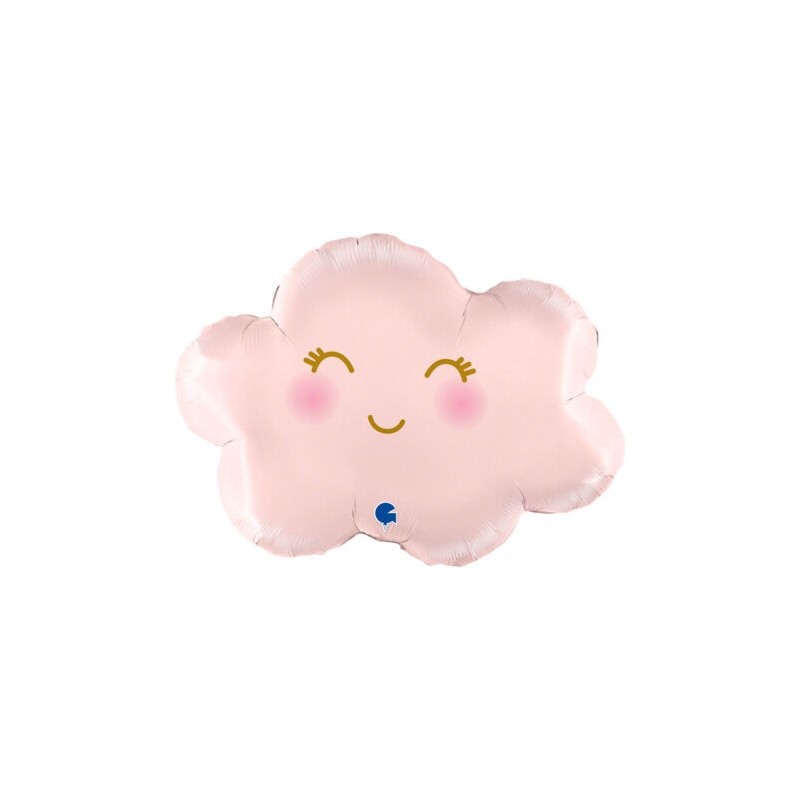 Globo nube rosa pastel 76 cm