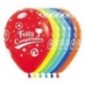 Globo feliz cumpleañosportes 12 uds