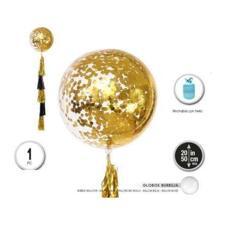 Globo-burbuja-confeti-oro-50-cm-borla-de-flecos-1-ud-8433584550982-55098