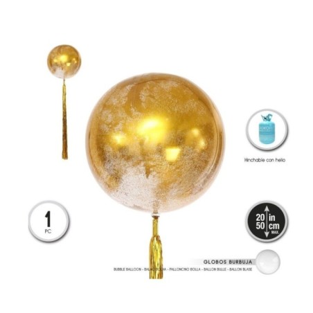 Globo-burbuja-purpurina-oro-50-cm-borla-de-flecos-1-ud-8433584551026-55102
