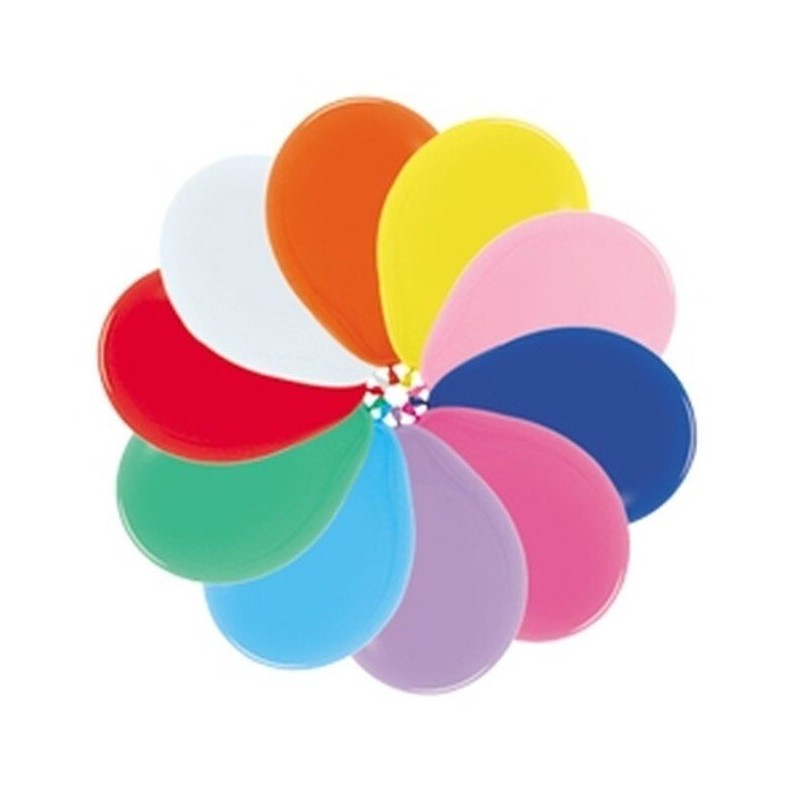 Globos Sempertex R18 25 uds 45 cm latex surtido colores