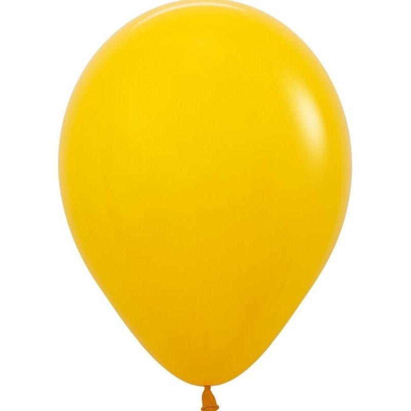 Globo Amarillo Miel Sempertex latex 100 uds 12,5 cm