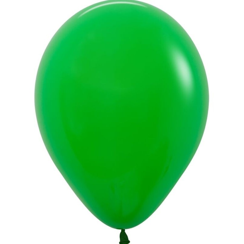 Globo Verde Trebol Sempertex latex 100 uds 12,5 cm