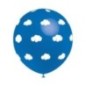 Globos azul nubes blancas 8 uds 30 cm