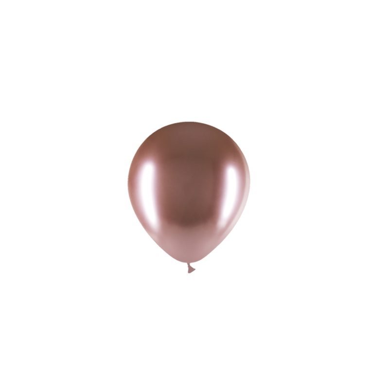 Globos Oro Rosa Cromo 13cm 100pc Ballonia