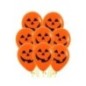 Globos naranjas calabazas 8 uds 30 cm
