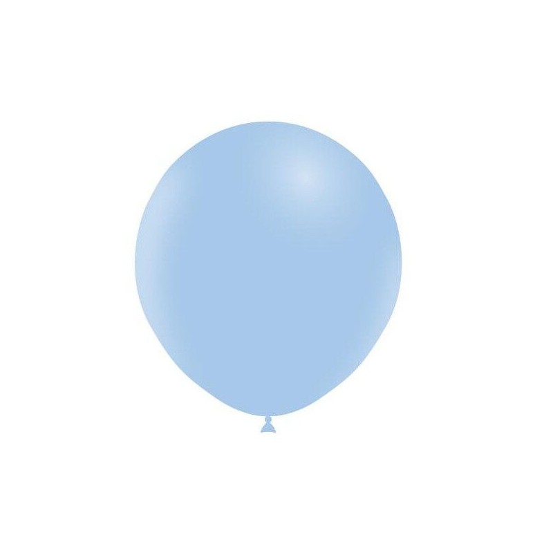 Globos látex azul pastel mate 18 25 uds