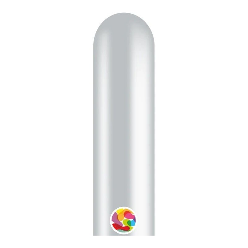 Globos plata metal modelar 5x150 cm 50 uds Ballonia