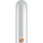 Globos plata metal modelar 5x150 cm 50 uds Ballonia