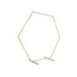 Soporte fondo hexagonal arco globos dorado 2m