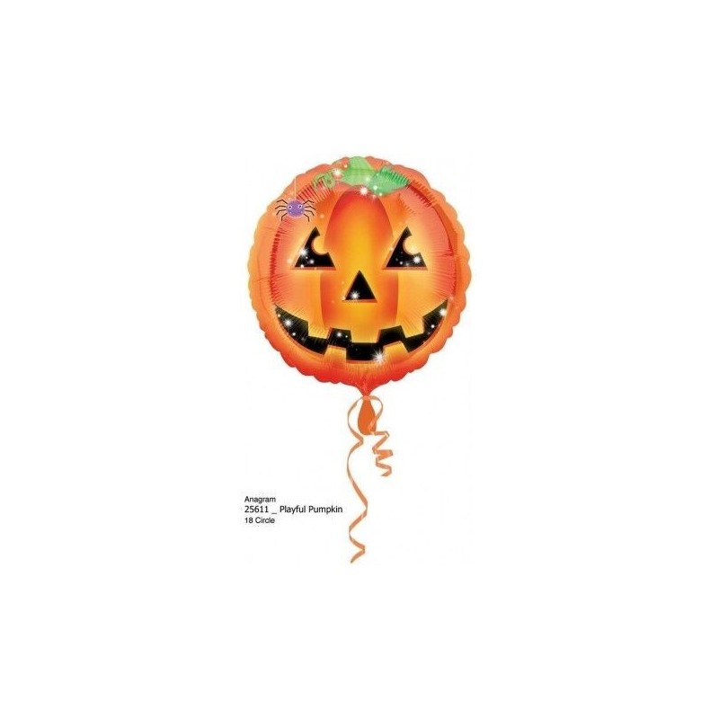 Globo calabaza halloween helio o aire 45 cm 18 barato