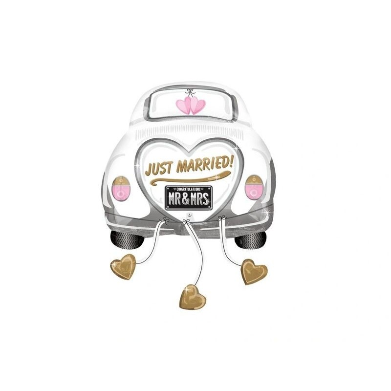 Globo Foil Coche Just Married 58x79
