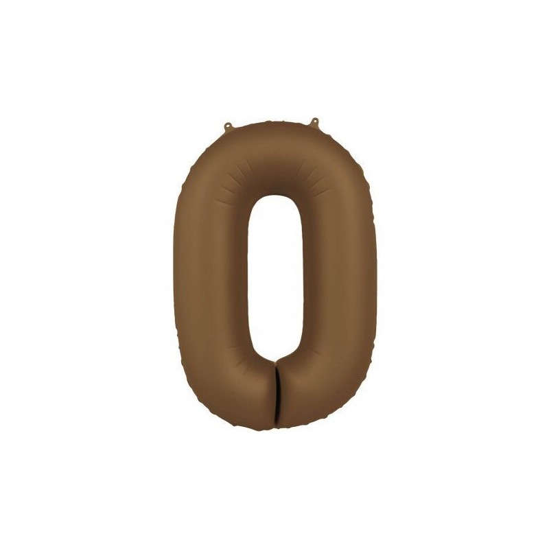 Globo Numero en marron chocolate 86 cm