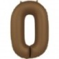 Globo Numero en marron chocolate 86 cm