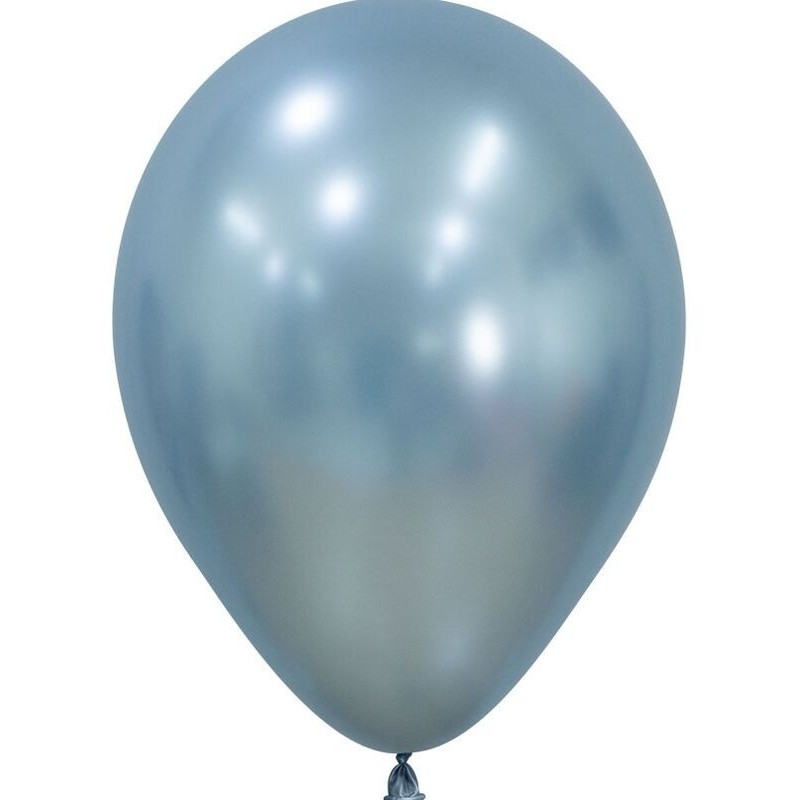 Globo Silk Azul Artico 12 ud R12 30 cm Sempertex